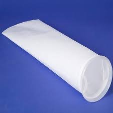 Folded filter bag with a circular opening